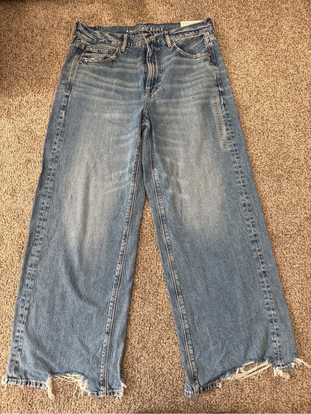 American Eagle Dreamy drape high waste baggy - Picture 2 of 7